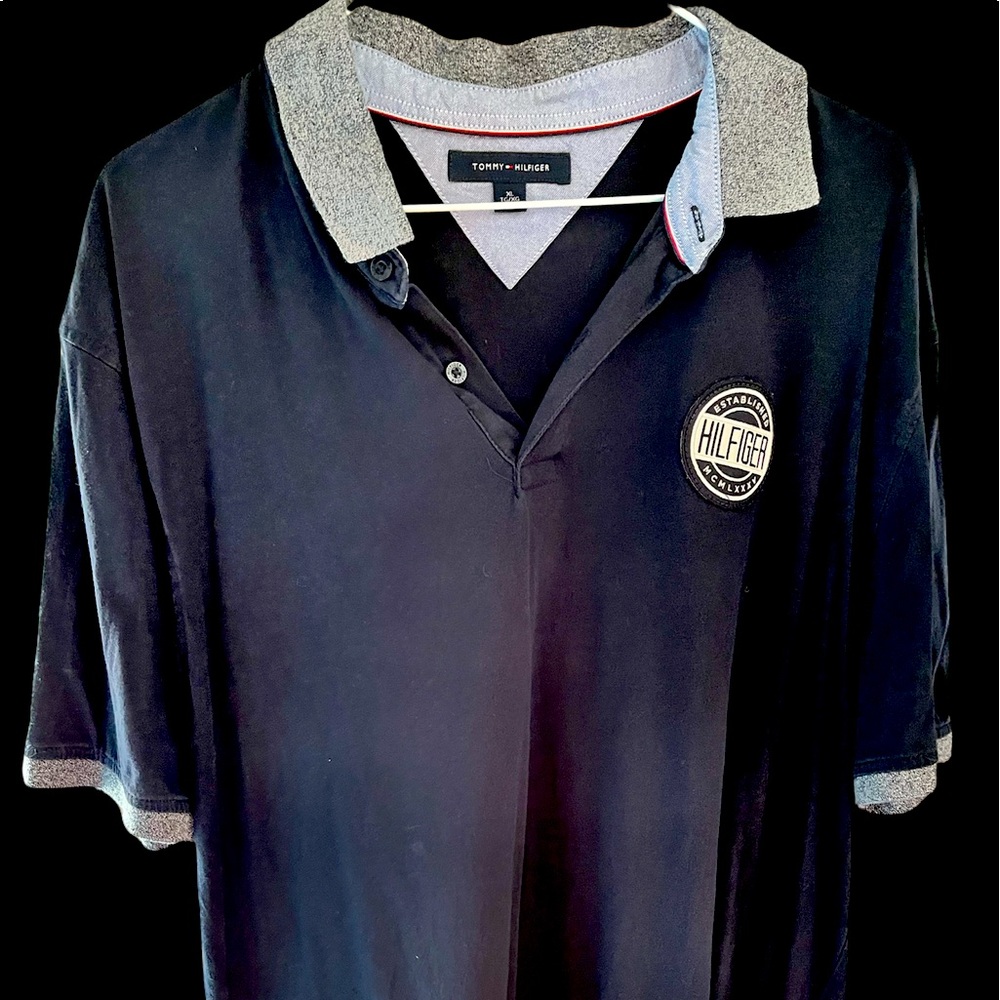 Navy blue tommy polo